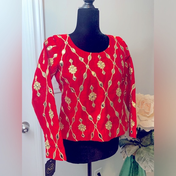 Gorgeous Red Blouse!! - Picture 1 of 3